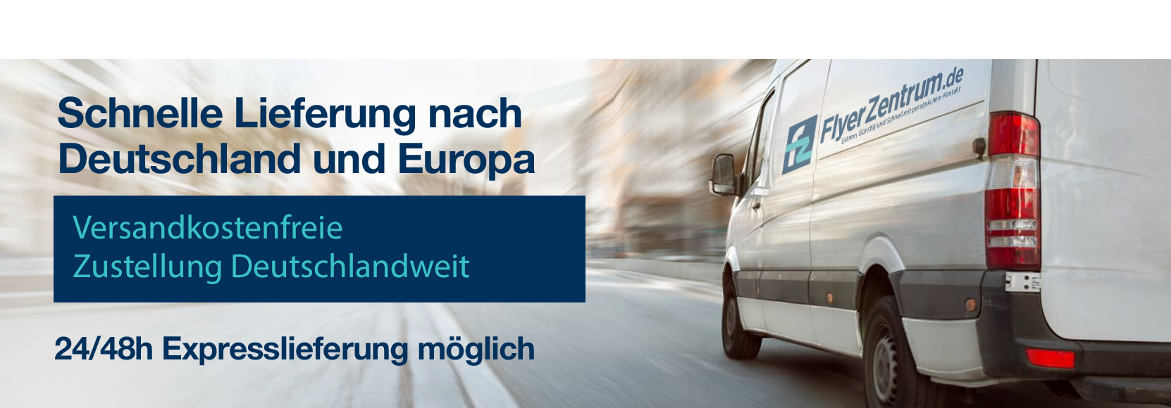 Schnelle Lieferung nach Deutschland und Europa - Versandkostenfreie Zustellung Deutschlandweit - 24/48h Expresslieferung möglich