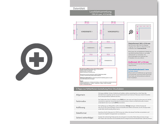 Product Bild loseblattsammlung_din_a4_quer__12_bl__tter_pro_sammlung__vorne_farbig_(4_0)
