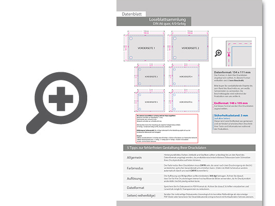 Product Bild loseblattsammlung_din_a6_quer__564_bl__tter_pro_sammlung__vorne_farbig_(4_0)