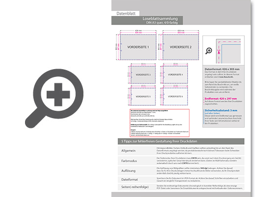 Product Bild loseblattsammlung_din_a3_quer__508_bl__tter_pro_sammlung__vorne_farbig_(4_0)