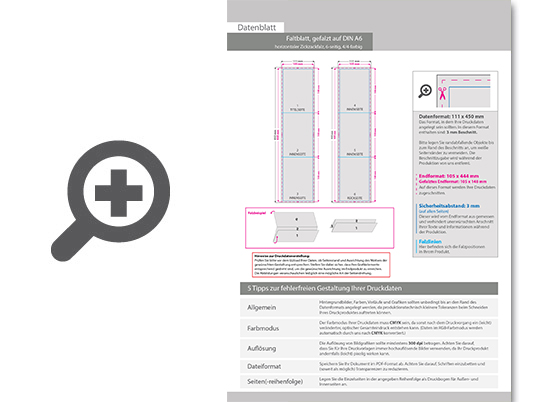 Product Bild faltblatt__gefalzt_auf_din_a6__horizontaler_zickzackfalz__6-seitig